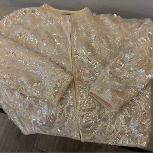 Vintage Custom Made Sarah Fredericks Sequined Jacket